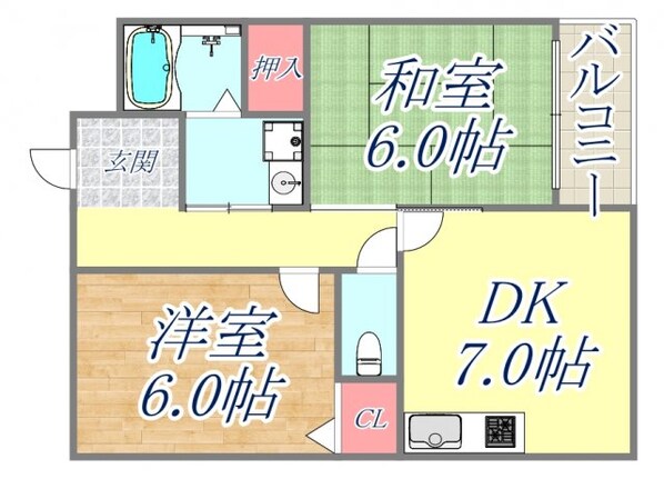 ソレーユ神垣の物件間取画像